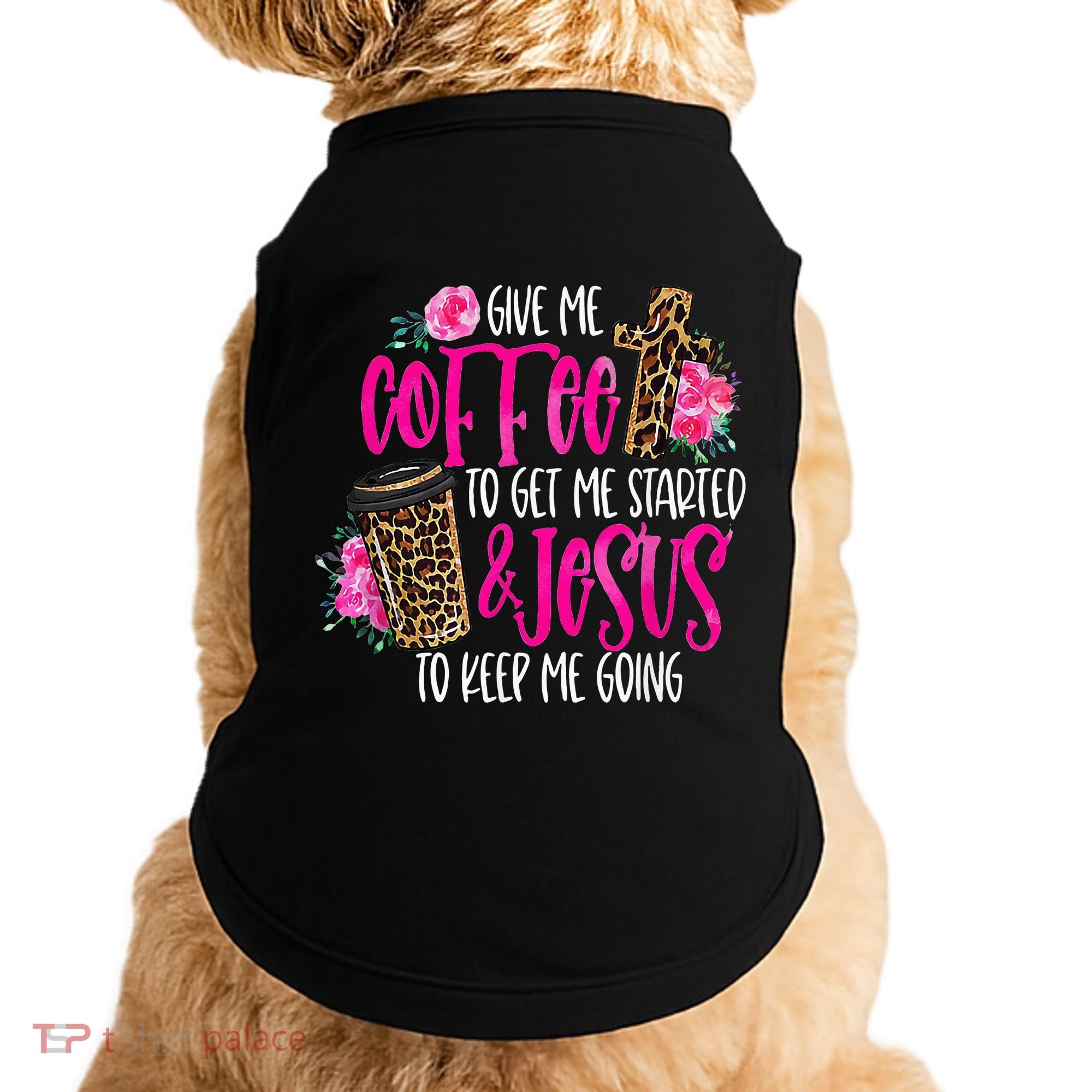 Coffee And Jesus Misses Plus Size Teacher Doggie Tank