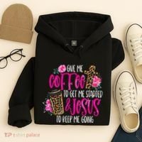 Coffee And Jesus Misses Plus Size Teacher Hoodie thumb 4