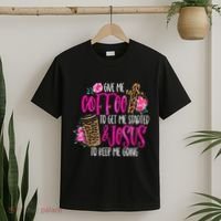 Coffee And Jesus Misses Plus Size Teacher T-Shirt thumb 2