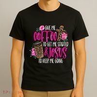 Coffee And Jesus Misses Plus Size Teacher T-Shirt thumb 3
