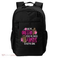 Coffee And Jesus Misses Plus Size Teacher Backpack thumb 0