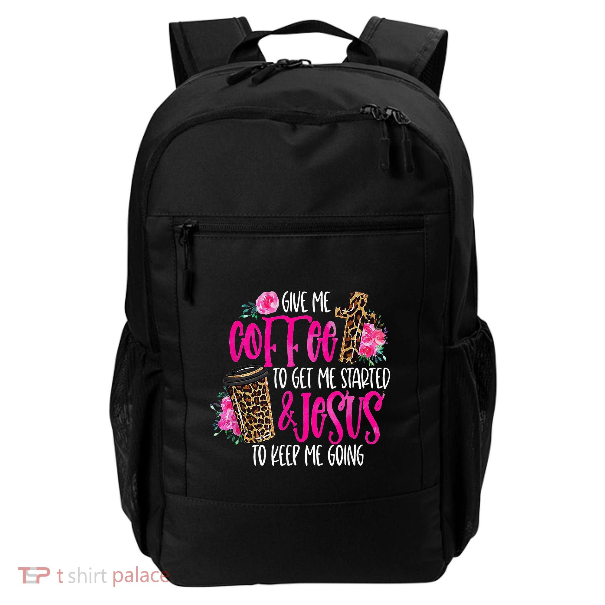 Coffee And Jesus Misses Plus Size Teacher Backpack