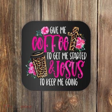 Coffee And Jesus Misses Plus Size Teacher Coaster