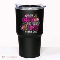 Coffee And Jesus Misses Plus Size Teacher Tumbler thumb 0