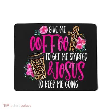 Coffee And Jesus Misses Plus Size Teacher Mousepad