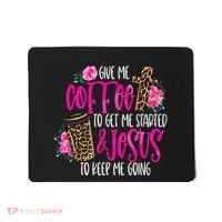 Coffee And Jesus Misses Plus Size Teacher Mousepad thumb 0