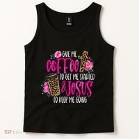Coffee And Jesus Misses Plus Size Teacher Tank Top thumb 2
