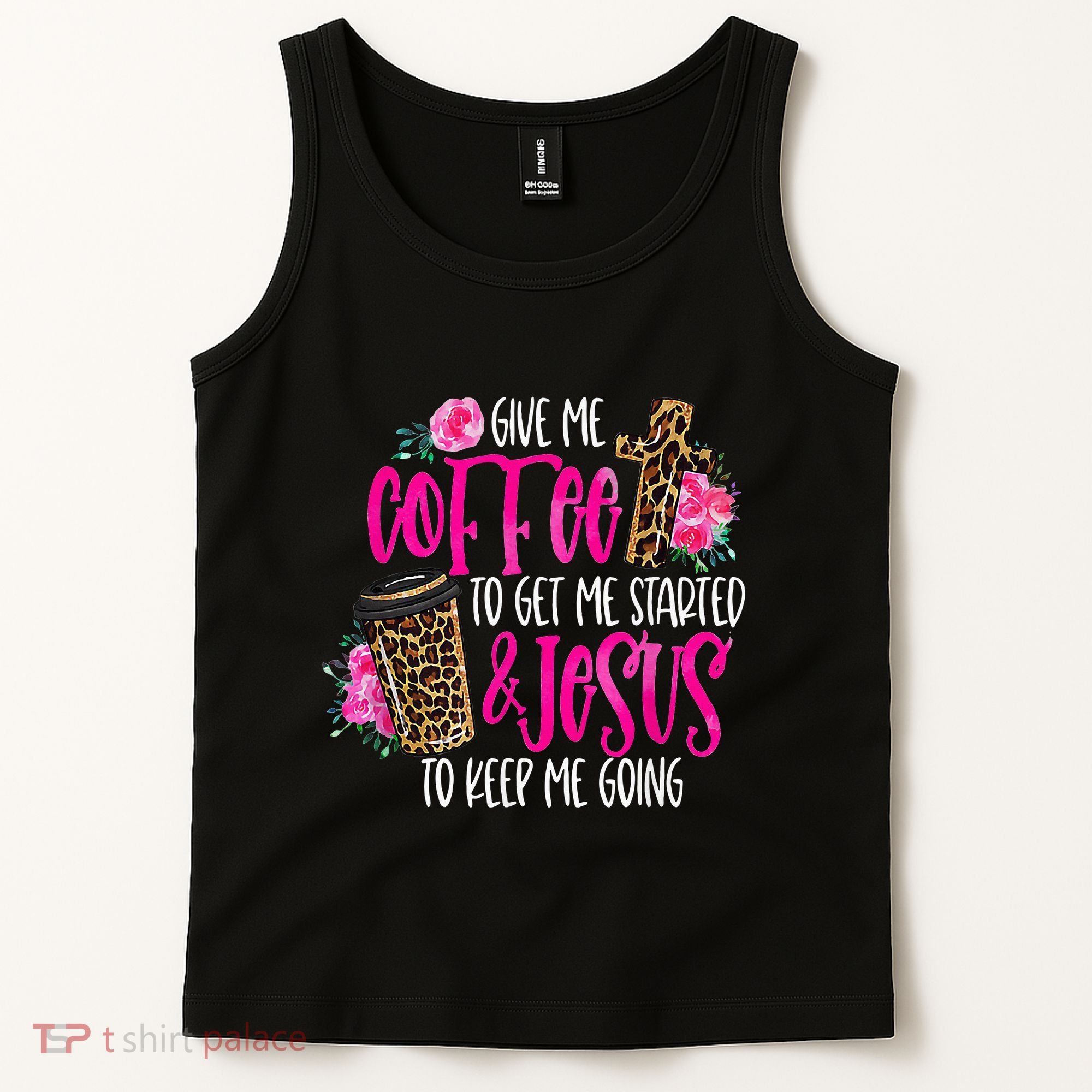 Coffee And Jesus Misses Plus Size Teacher Tank Top