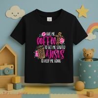 Coffee And Jesus Misses Plus Size Teacher Toddler T-Shirt thumb 3