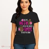 Coffee And Jesus Misses Plus Size Teacher Women's T-Shirt thumb 4