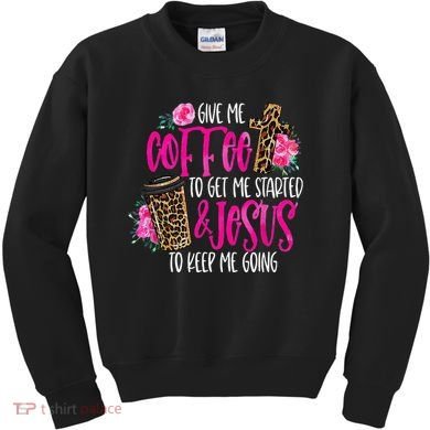 Coffee And Jesus Misses Plus Size Teacher Kids Sweatshirt