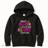 Coffee And Jesus Misses Plus Size Teacher Kids Hoodie thumb 0