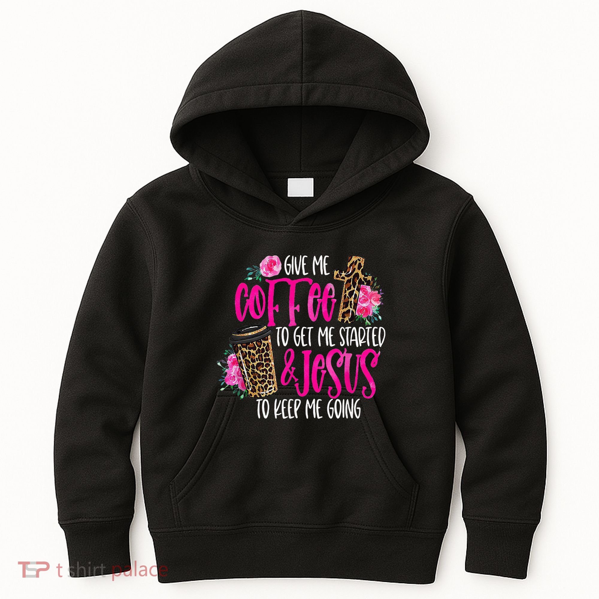 Coffee And Jesus Misses Plus Size Teacher Kids Hoodie
