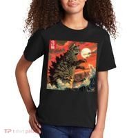 Catzilla Attacking Japan Funny Cute Cat Anime Style Kids T-Shirt thumb 2