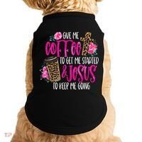 Coffee And Jesus  Womens Misses Unisex Plus Size Teacher Doggie Tank thumb 0