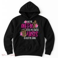 Coffee And Jesus  Womens Misses Unisex Plus Size Teacher Hoodie thumb 0