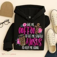 Coffee And Jesus  Womens Misses Unisex Plus Size Teacher Hoodie thumb 4
