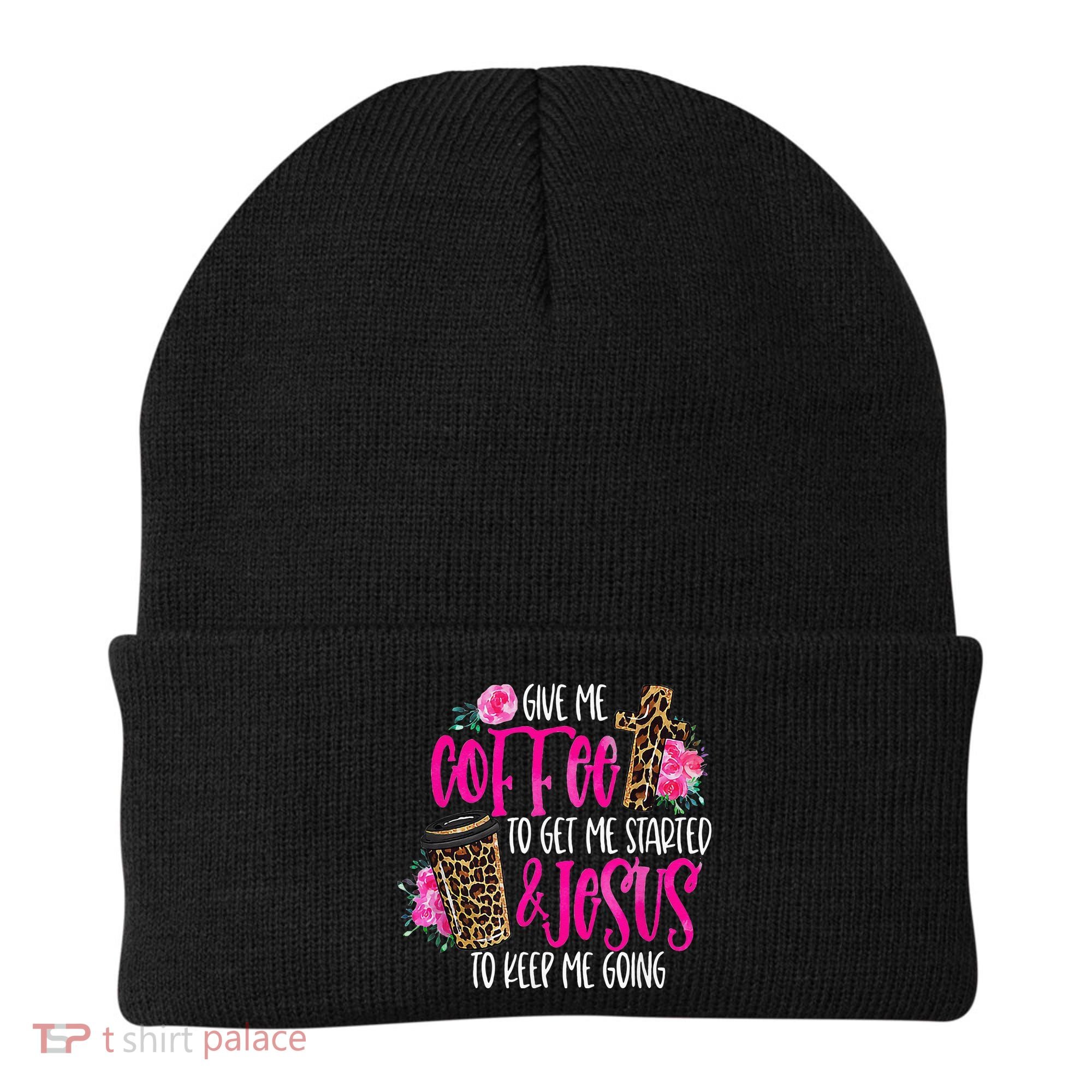 Coffee And Jesus  Womens Misses Unisex Plus Size Teacher Beanie