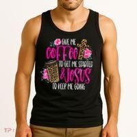 Coffee And Jesus  Womens Misses Unisex Plus Size Teacher Tank Top thumb 3