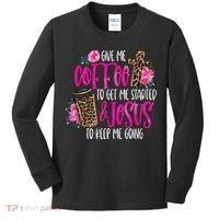 Coffee And Jesus  Womens Misses Unisex Plus Size Teacher Kids Long Sleeve Shirt thumb 0