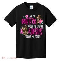 Coffee And Jesus  Womens Misses Unisex Plus Size Teacher Kids T-Shirt thumb 0