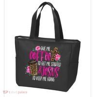 Coffee And Jesus  Womens Misses Unisex Plus Size Teacher Tote Bag thumb 3