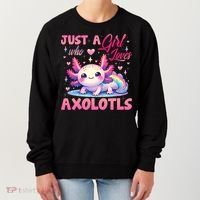 Cute Axolotl Just A Girl Who Loves Axolotls 2 Women's Sweatshirt thumb 0