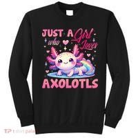 Cute Axolotl Just A Girl Who Loves Axolotls 2 Sweatshirt thumb 0