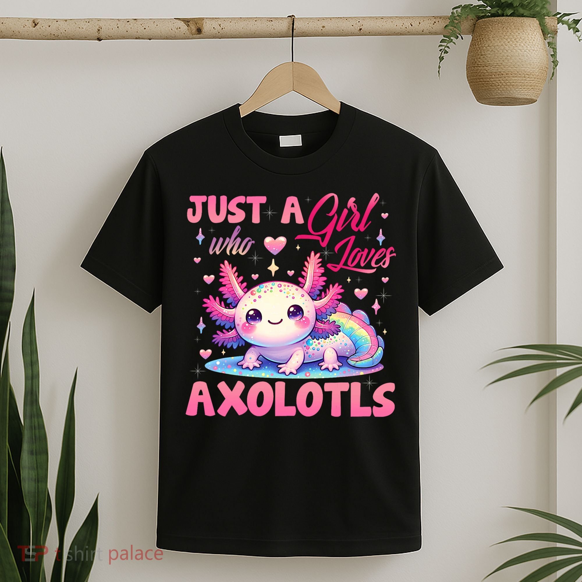 Cute Axolotl Just A Girl Who Loves Axolotls 2 T-Shirt