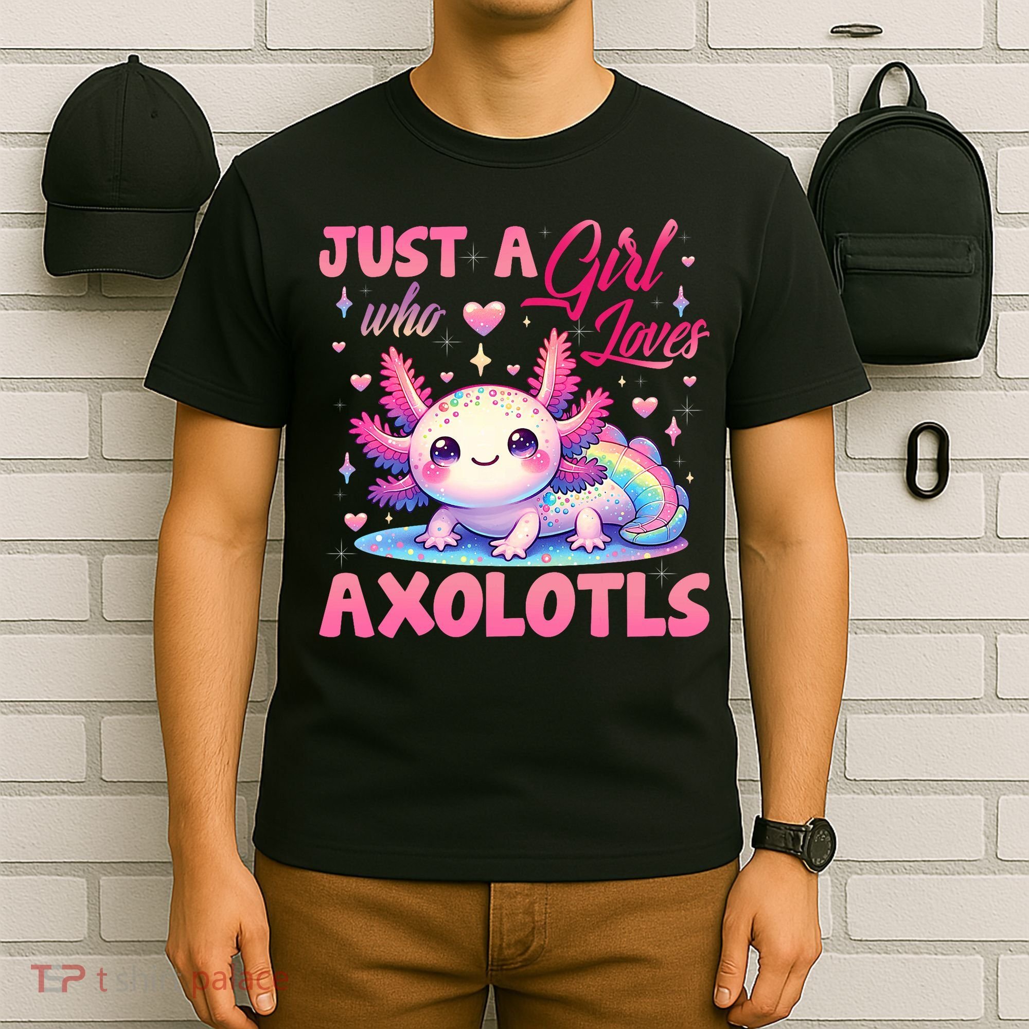 Cute Axolotl Just A Girl Who Loves Axolotls 2 T-Shirt