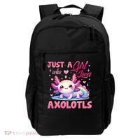 Cute Axolotl Just A Girl Who Loves Axolotls 2 Backpack thumb 0