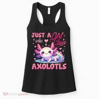 Cute Axolotl Just A Girl Who Loves Axolotls 2 Women's Tank Top thumb 0