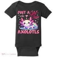 Cute Axolotl Just A Girl Who Loves Axolotls 2 Baby Bodysuit thumb 0