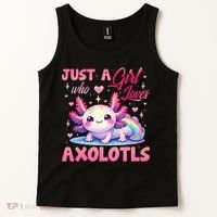 Cute Axolotl Just A Girl Who Loves Axolotls 2 Tank Top thumb 2