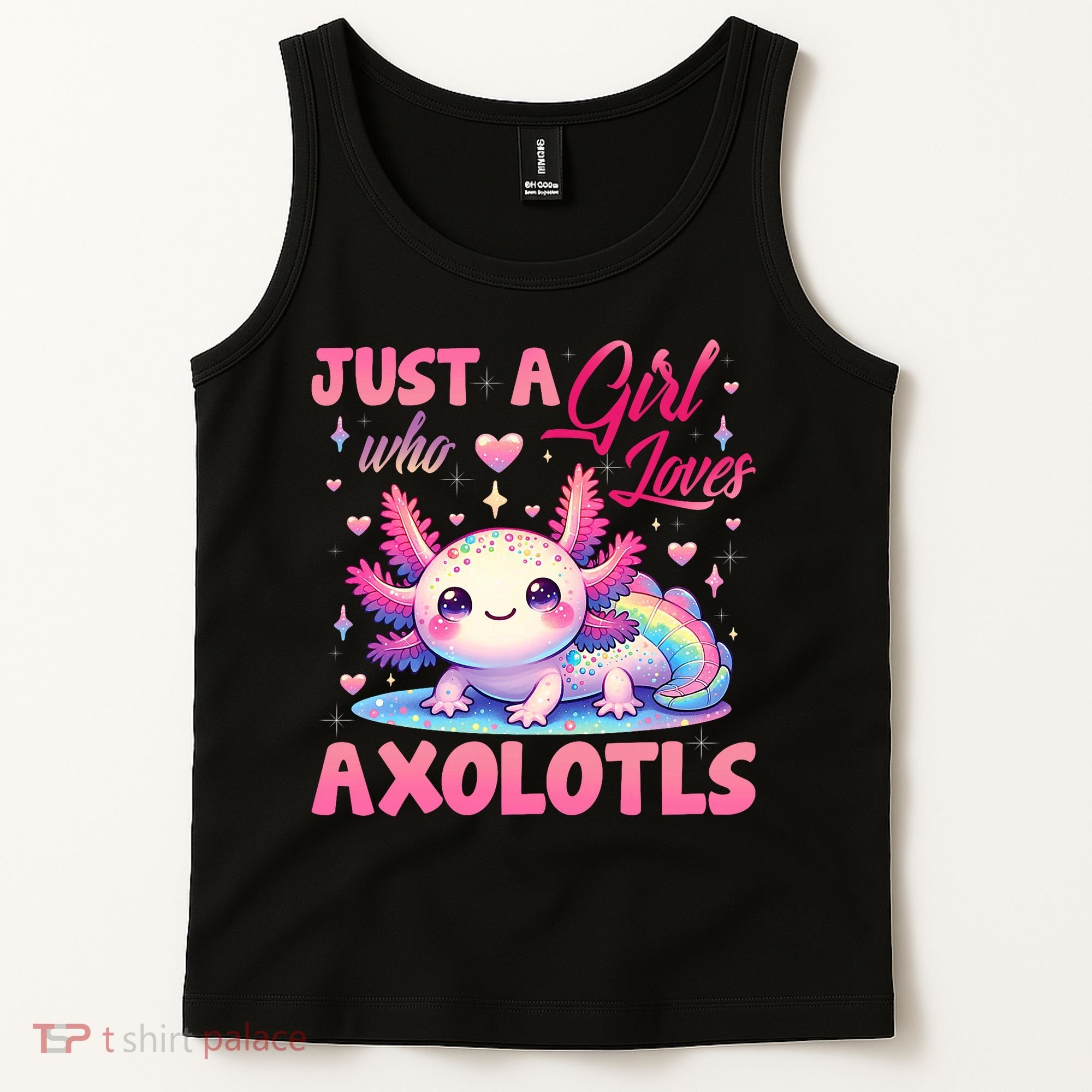 Cute Axolotl Just A Girl Who Loves Axolotls 2 Tank Top