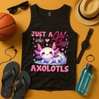 Cute Axolotl Just A Girl Who Loves Axolotls 2 Tank Top thumb 4