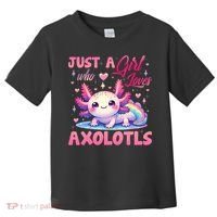 Cute Axolotl Just A Girl Who Loves Axolotls 2 Toddler T-Shirt thumb 0