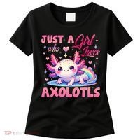 Cute Axolotl Just A Girl Who Loves Axolotls 2 Women's T-Shirt thumb 0