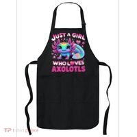 Cute Axolotl Just A Girl Who Loves Axolotls Apron thumb 0