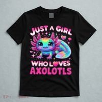 Cute Axolotl Just A Girl Who Loves Axolotls T-Shirt thumb 5