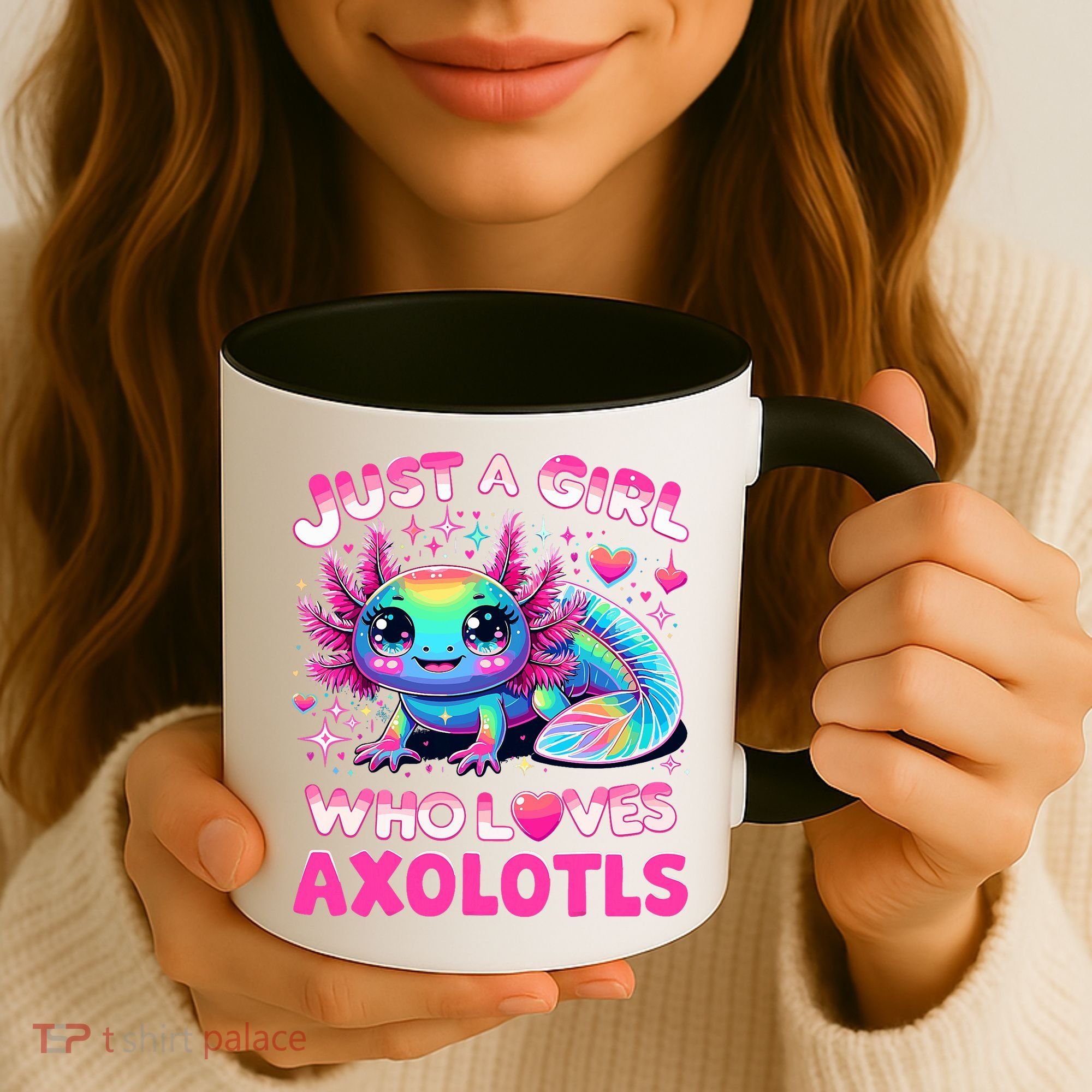 Cute Axolotl Just A Girl Who Loves Axolotls Coffee Mug