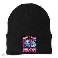 Cute Axolotl Just A Girl Who Loves Axolotls Beanie thumb 0
