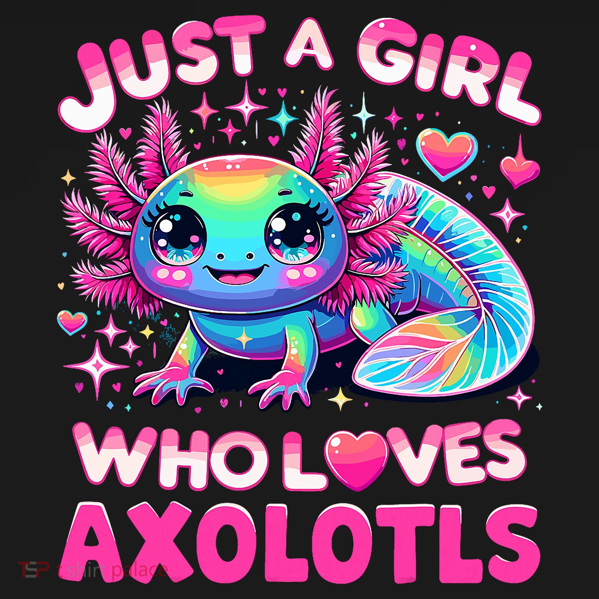 Cute Axolotl Just A Girl Who Loves Axolotls Coaster