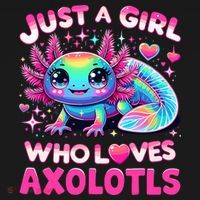 Cute Axolotl Just A Girl Who Loves Axolotls Ornament thumb 1