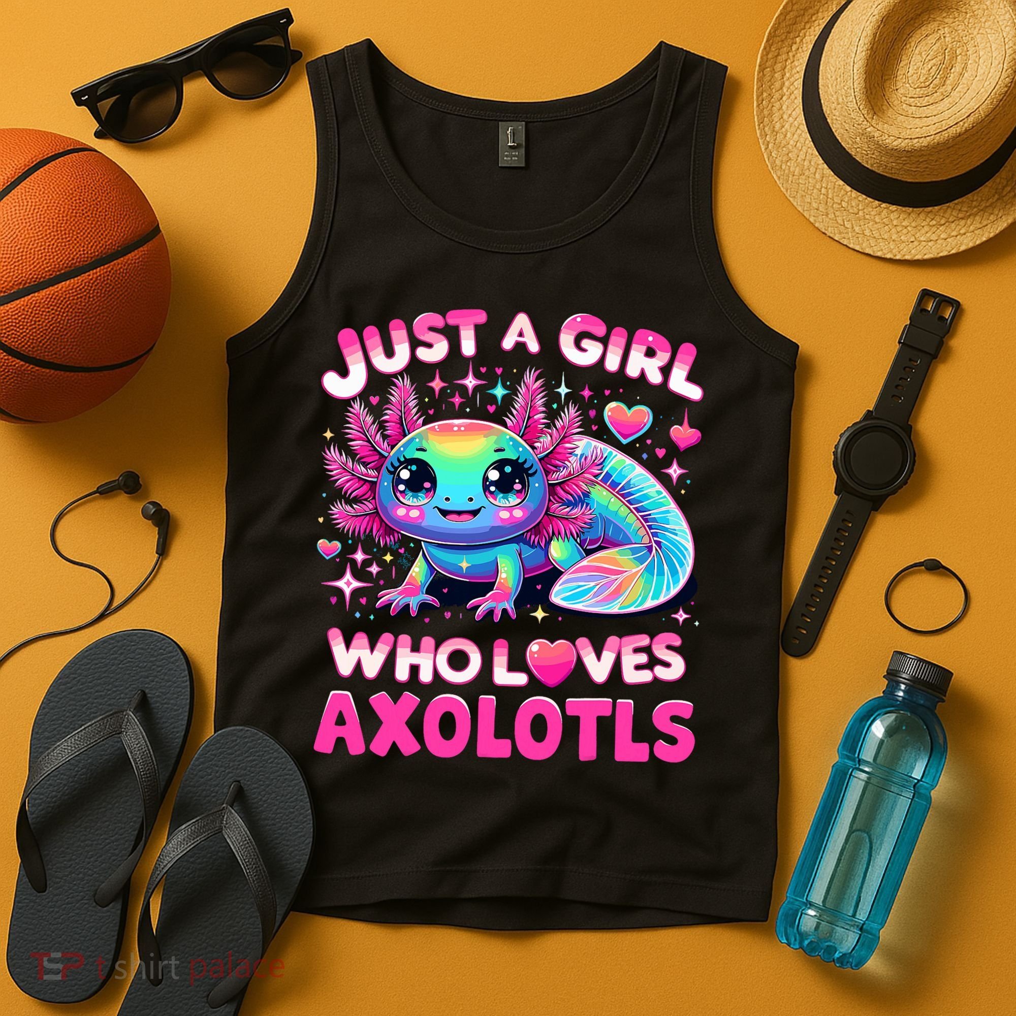 Cute Axolotl Just A Girl Who Loves Axolotls Tank Top