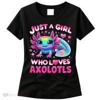 Cute Axolotl Just A Girl Who Loves Axolotls Women's T-Shirt thumb 0
