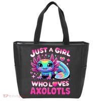Cute Axolotl Just A Girl Who Loves Axolotls Tote Bag thumb 0