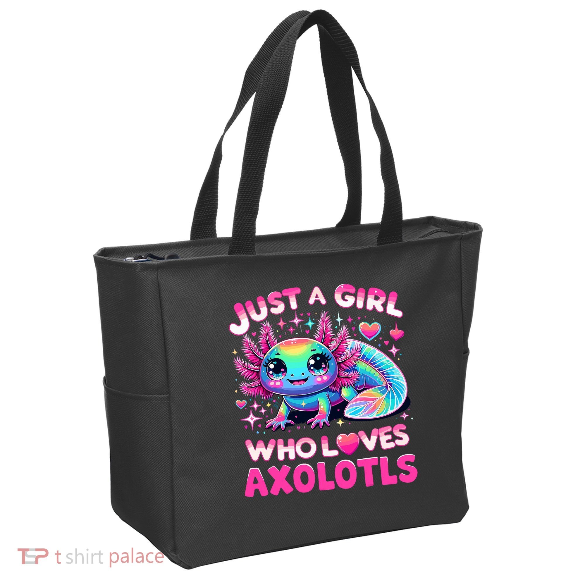 Cute Axolotl Just A Girl Who Loves Axolotls Tote Bag