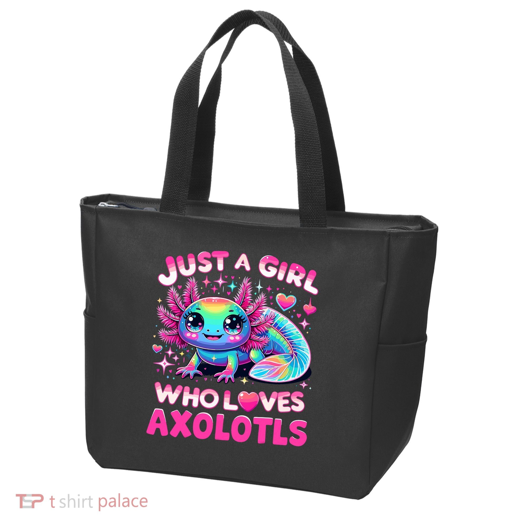 Cute Axolotl Just A Girl Who Loves Axolotls Tote Bag
