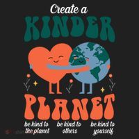 Create A Kinder Planet Earth Day Awareness Cute Women's Sweatshirt thumb 2